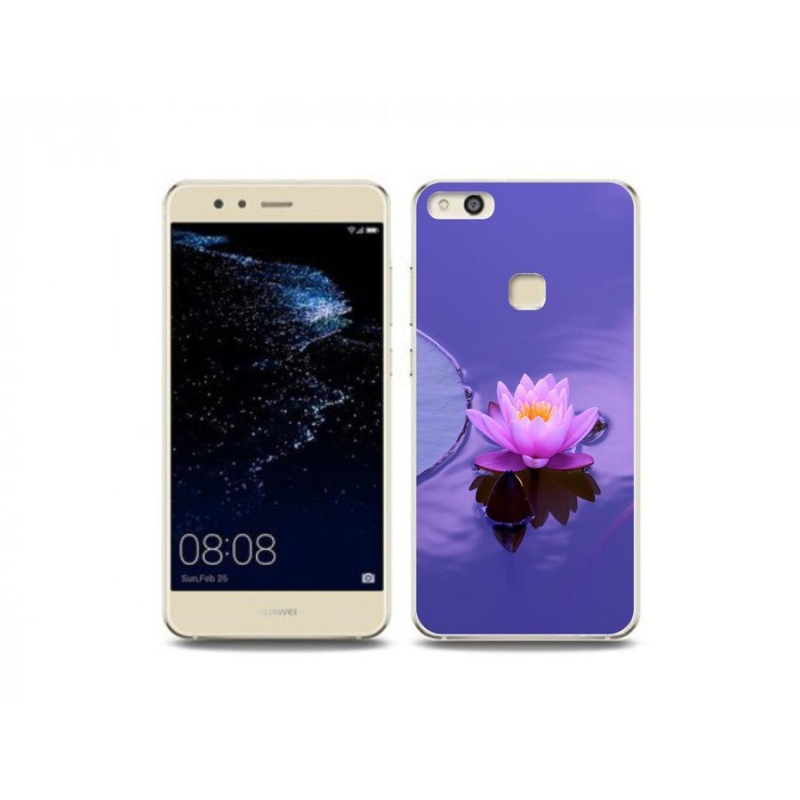 Gelový obal mmCase na mobil Huawei P10 Lite - květ na hladině