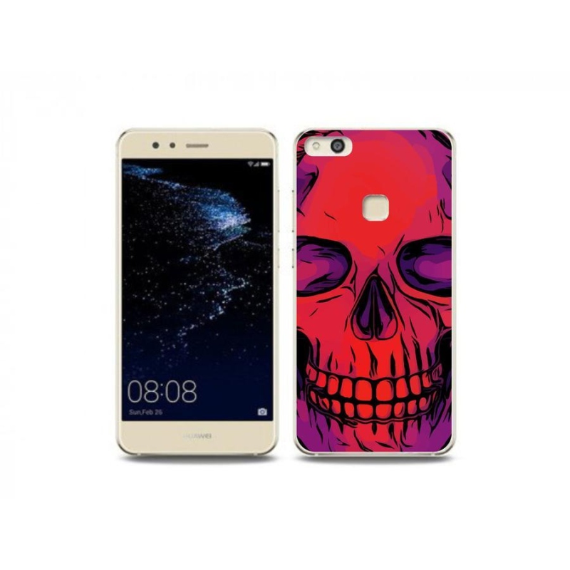 Gelový obal mmCase na mobil Huawei P10 Lite - lebka