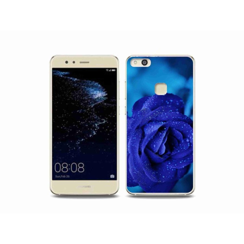 Gelový obal mmCase na mobil Huawei P10 Lite - modrá růže