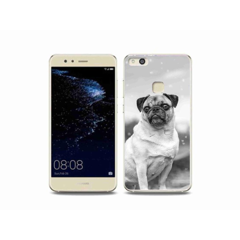 Gelový obal mmCase na mobil Huawei P10 Lite - mops