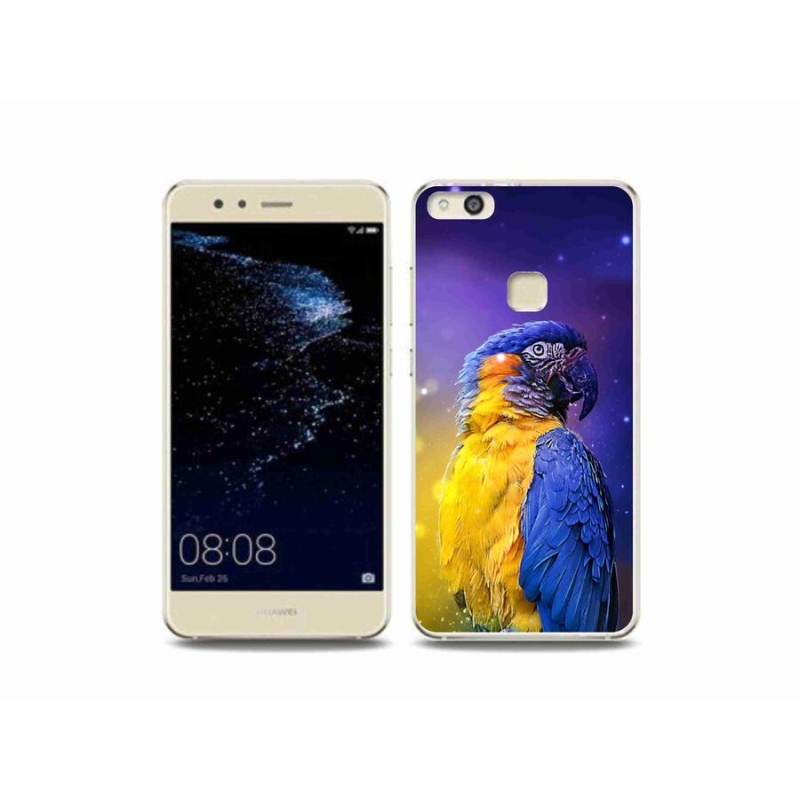 Gelový obal mmCase na mobil Huawei P10 Lite - papoušek ara 1