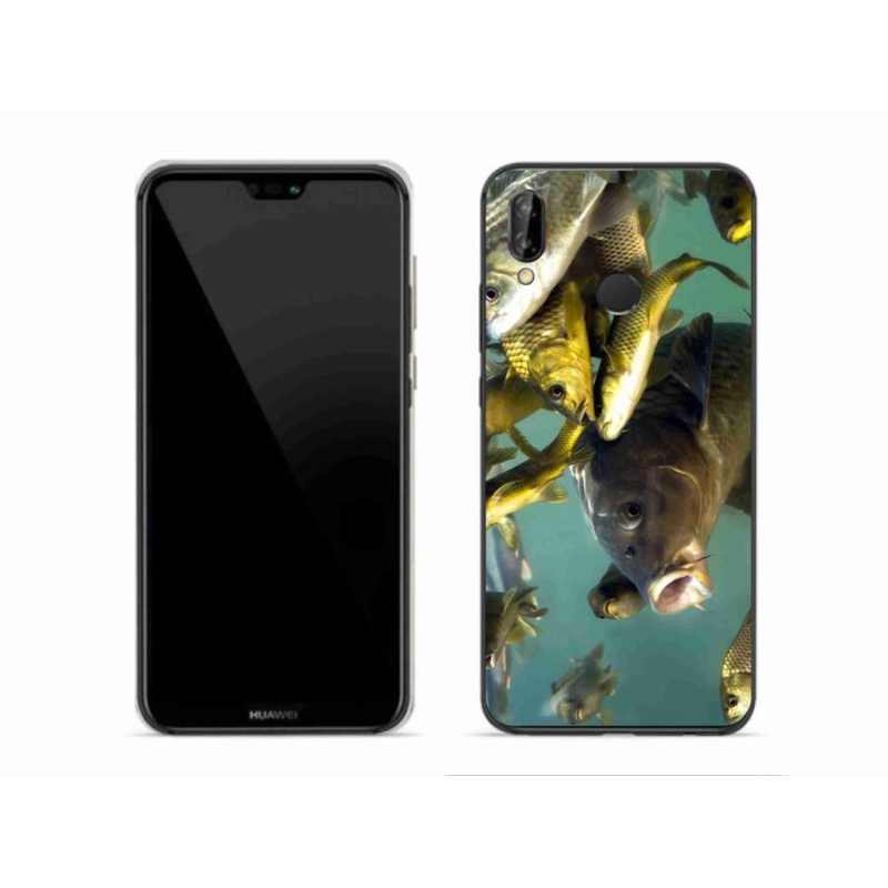 Gelový obal mmCase na mobil Huawei P20 Lite - hejno ryb
