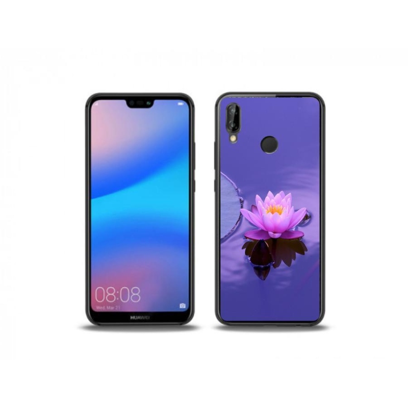 Gelový obal mmCase na mobil Huawei P20 Lite - květ na hladině