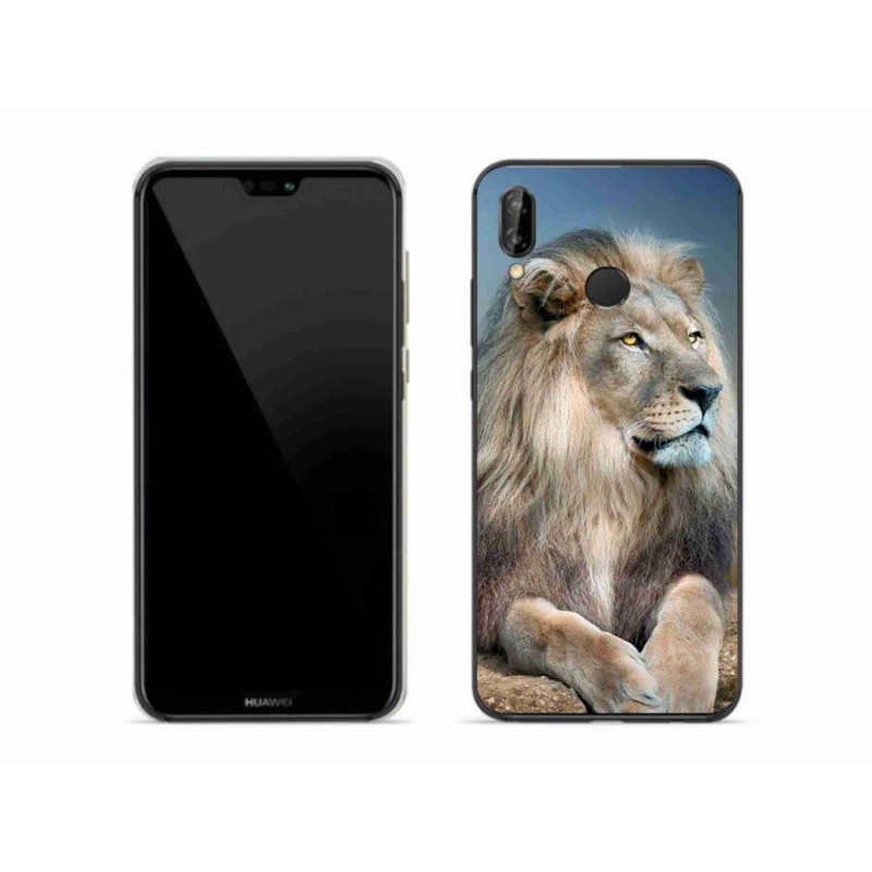 Gelový obal mmCase na mobil Huawei P20 Lite - lev 1