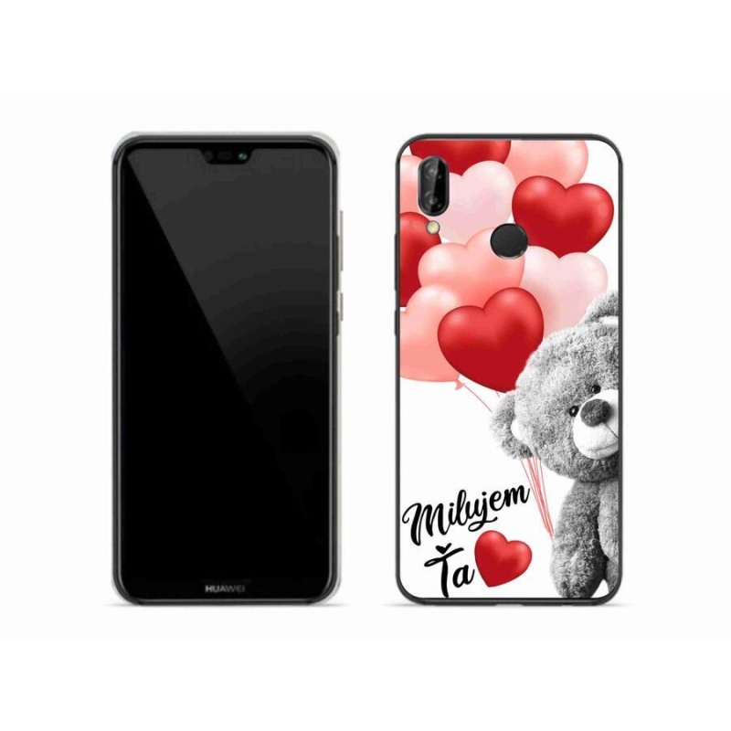 Gelový obal mmCase na mobil Huawei P20 Lite - milujem Ťa sk