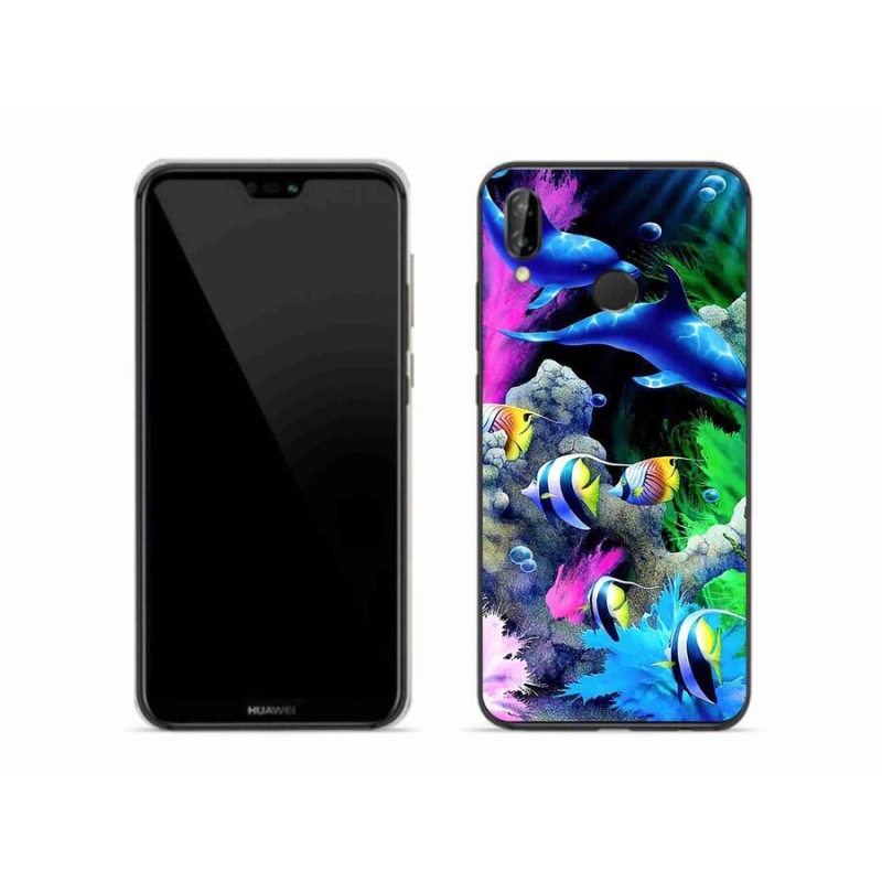 Gelový obal mmCase na mobil Huawei P20 Lite - mořský svět