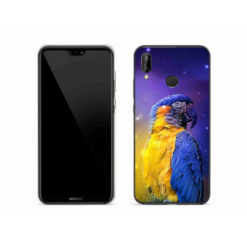 Gelový obal mmCase na mobil Huawei P20 Lite - papoušek ara 1