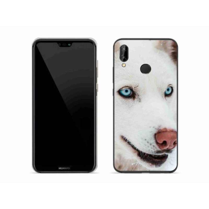 Gelový obal mmCase na mobil Huawei P20 Lite - psí pohled