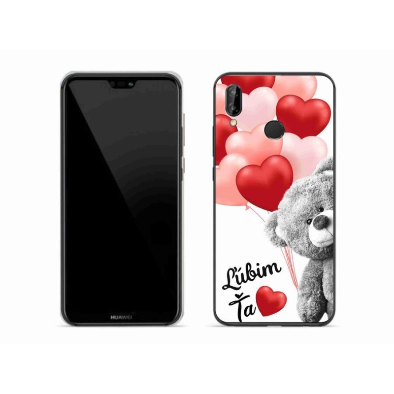 Gelový obal mmCase na mobil Huawei P20 Lite - ľúbim ťa sk