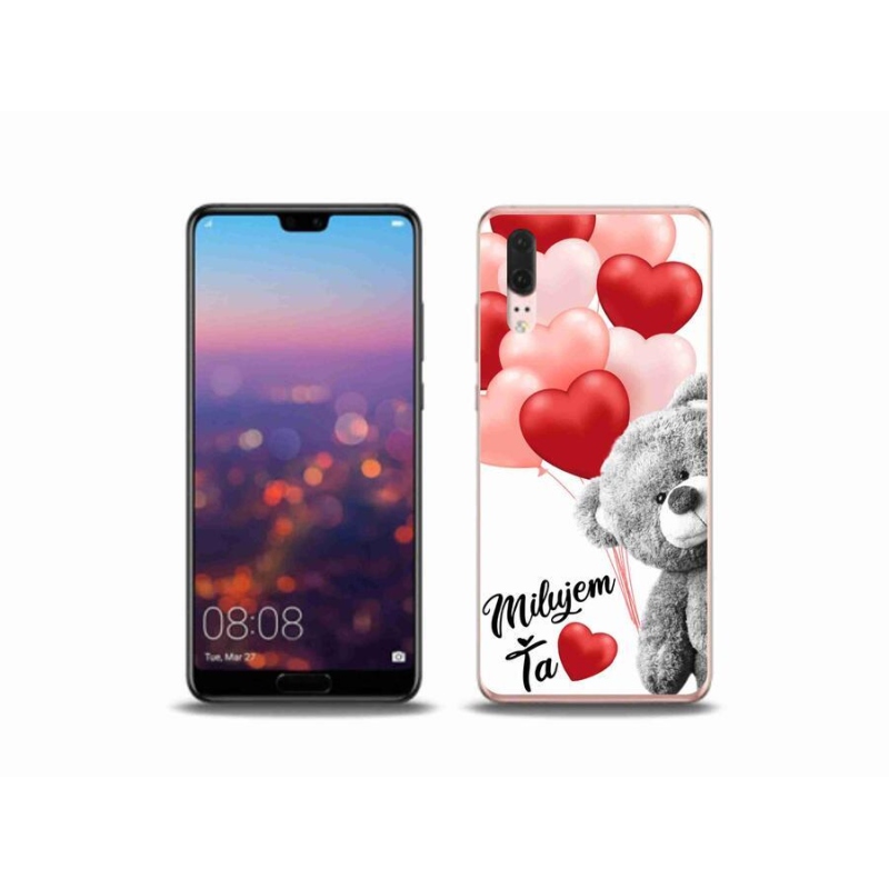 Gelový obal mmCase na mobil Huawei P20 - milujem Ťa sk