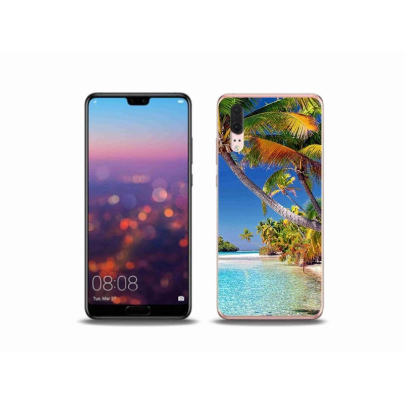 Gelový obal mmCase na mobil Huawei P20 - mořská pláž
