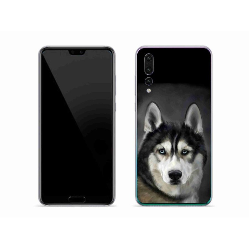 Gelový obal mmCase na mobil Huawei P20 Pro - husky