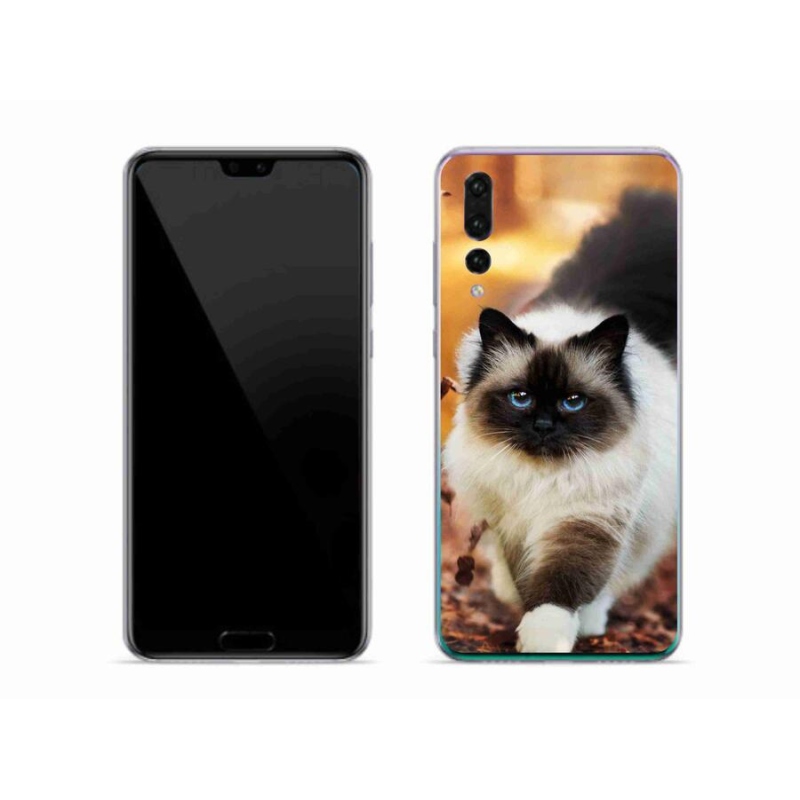 Gelový obal mmCase na mobil Huawei P20 Pro - kočka 1