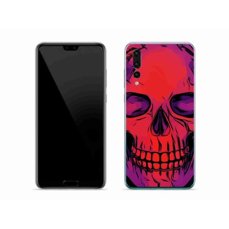 Gelový obal mmCase na mobil Huawei P20 Pro - lebka