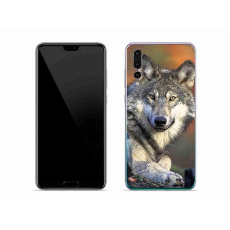 Gelový obal mmCase na mobil Huawei P20 Pro - vlk