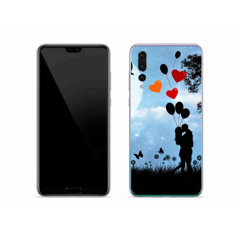Gelový obal mmCase na mobil Huawei P20 Pro - zamilovaný pár