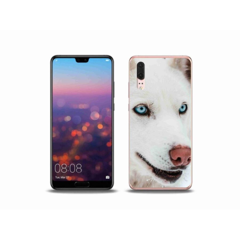Gelový obal mmCase na mobil Huawei P20 - psí pohled