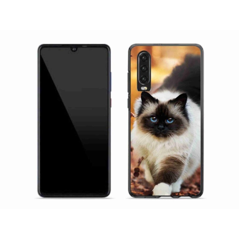 Gelový obal mmCase na mobil Huawei P30 - kočka 1