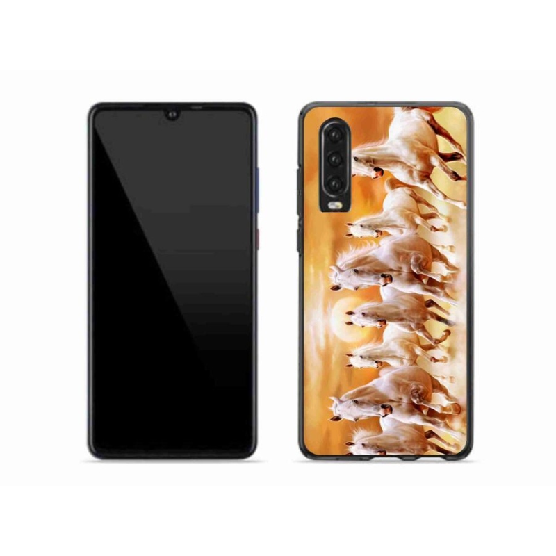 Gelový obal mmCase na mobil Huawei P30 - koně 2