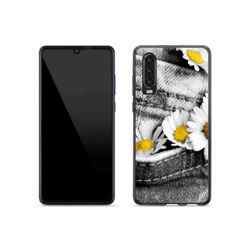 Gelový obal mmCase na mobil Huawei P30 - kopretiny