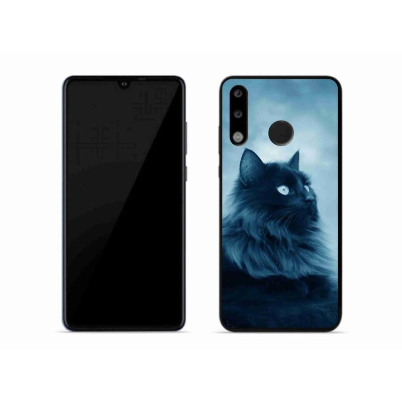 Gelový obal mmCase na mobil Huawei P30 Lite - černá kočka 1