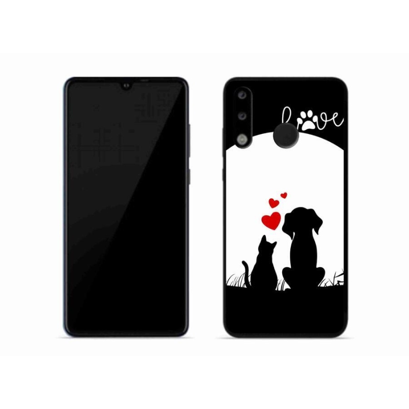 Gelový obal mmCase na mobil Huawei P30 Lite - zvířecí láska