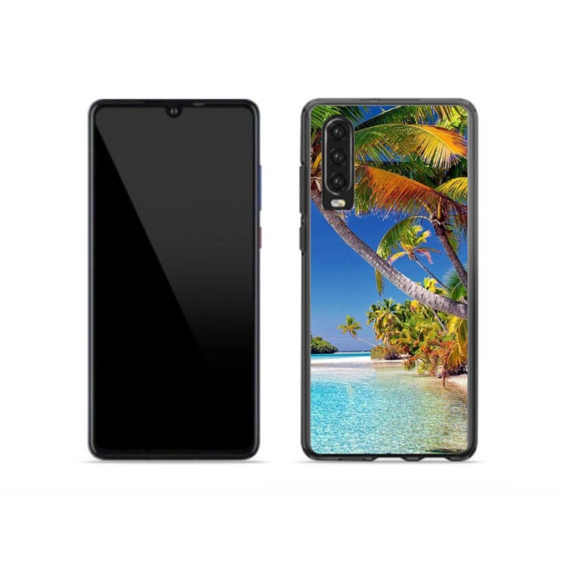 Gelový obal mmCase na mobil Huawei P30 - mořská pláž