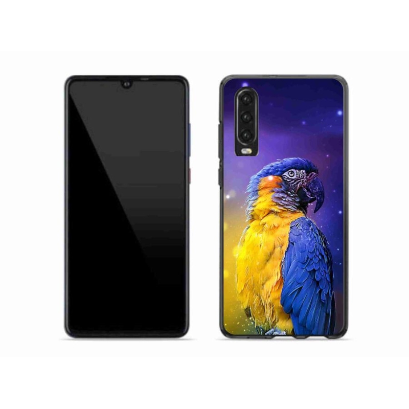 Gelový obal mmCase na mobil Huawei P30 - papoušek ara 1