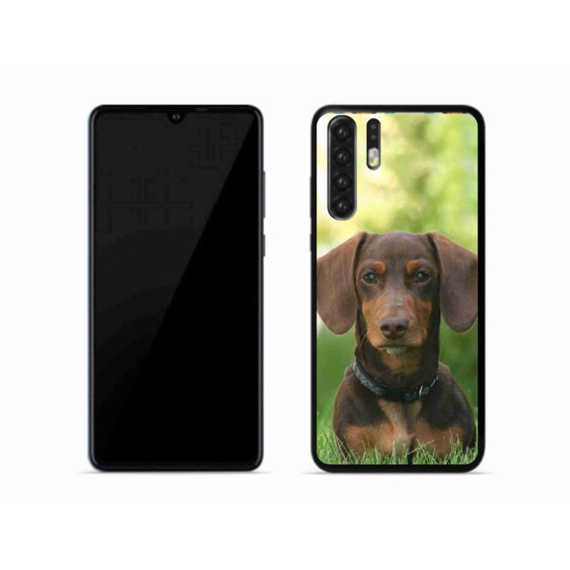 Gelový obal mmCase na mobil Huawei P30 Pro - hnědý jezevčík