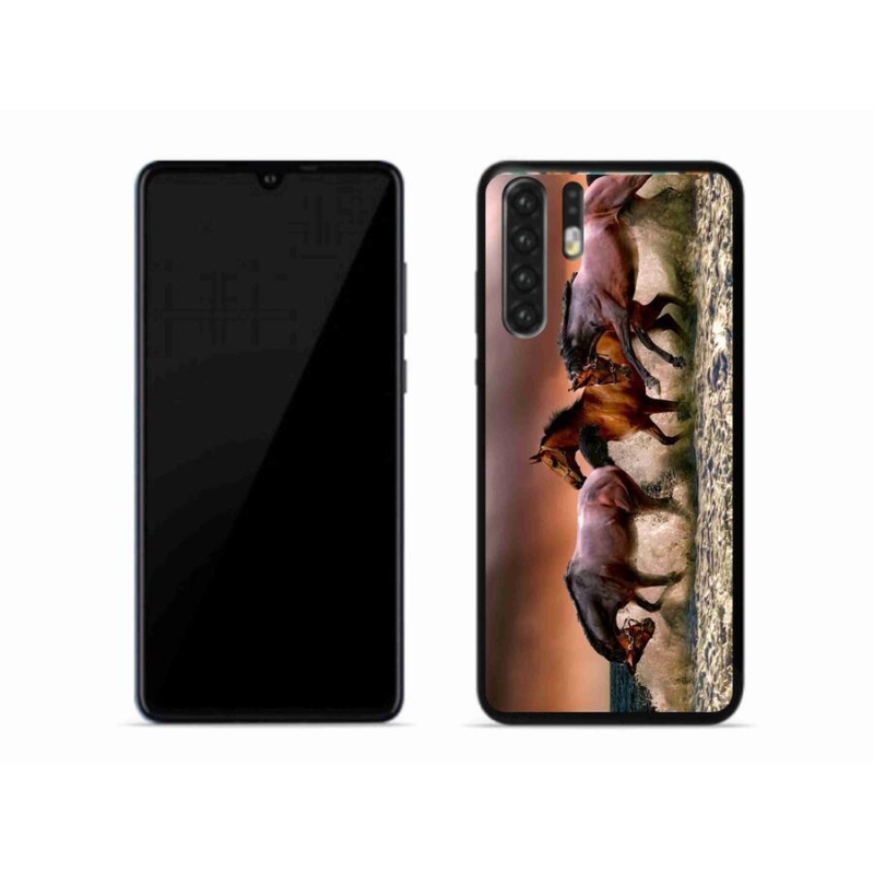 Gelový obal mmCase na mobil Huawei P30 Pro - koně 1
