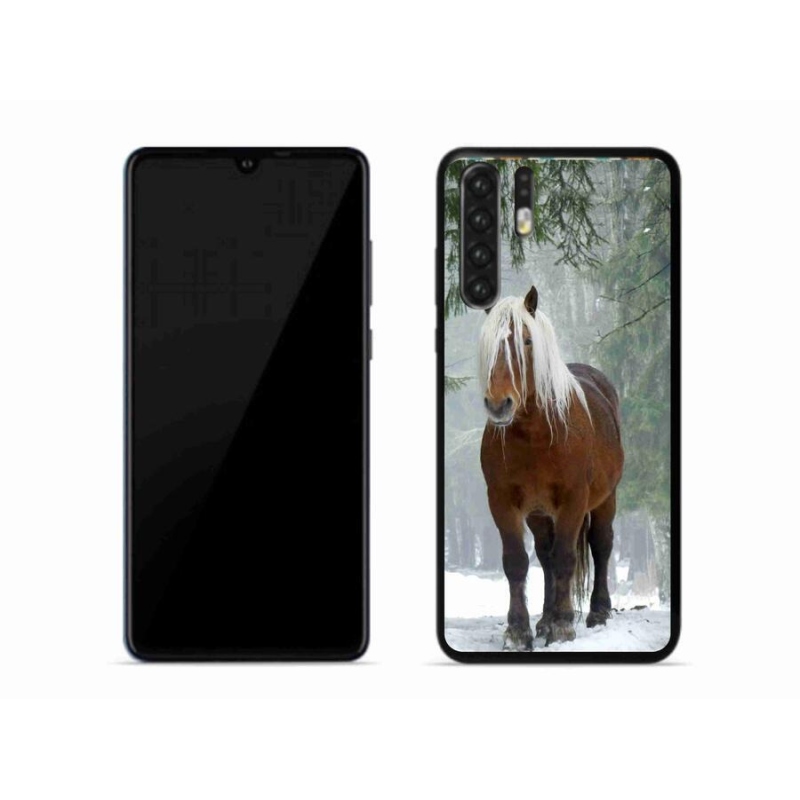 Gelový obal mmCase na mobil Huawei P30 Pro - kůň v lese