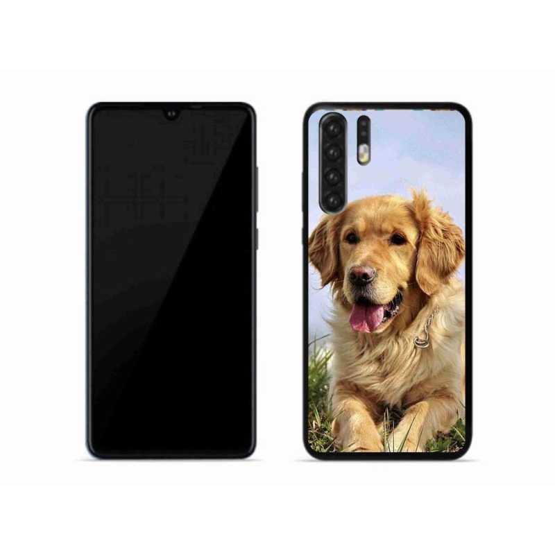 Gelový obal mmCase na mobil Huawei P30 Pro - zlatý retrívr