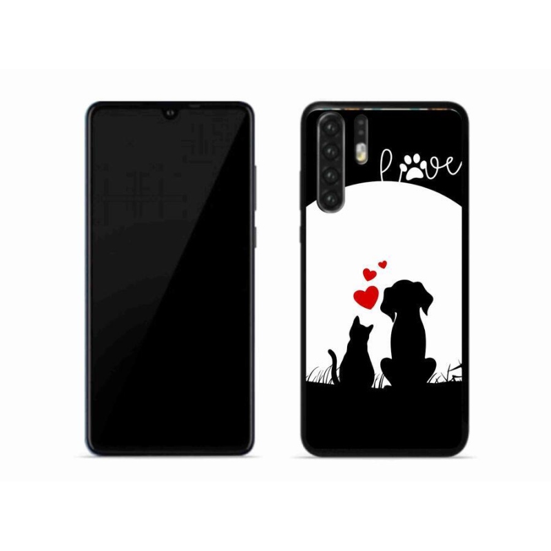 Gelový obal mmCase na mobil Huawei P30 Pro - zvířecí láska