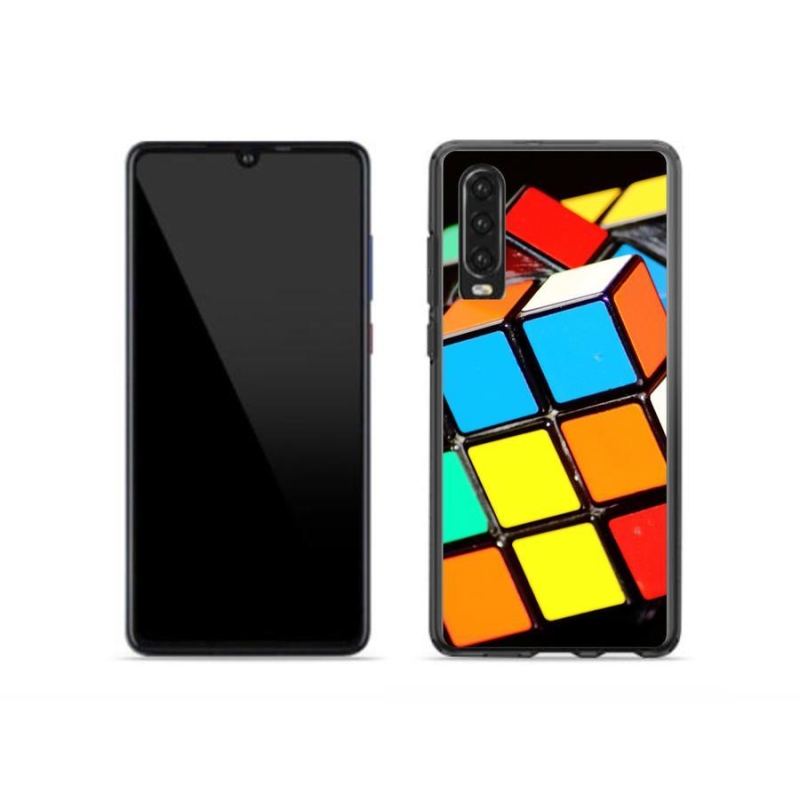 Gelový obal mmCase na mobil Huawei P30 - rubikova kostka