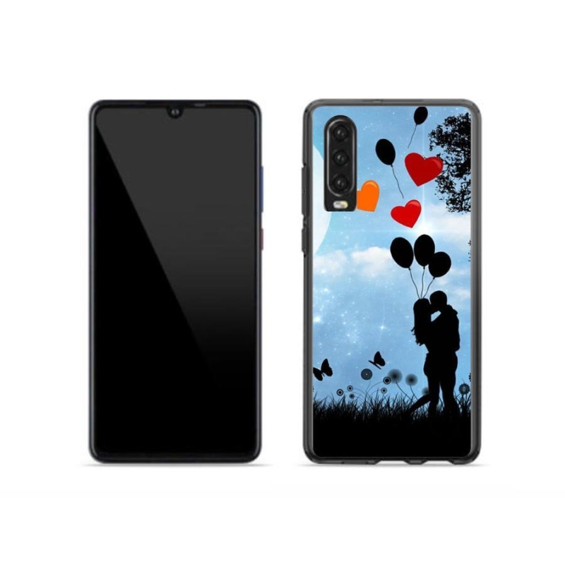 Gelový obal mmCase na mobil Huawei P30 - zamilovaný pár