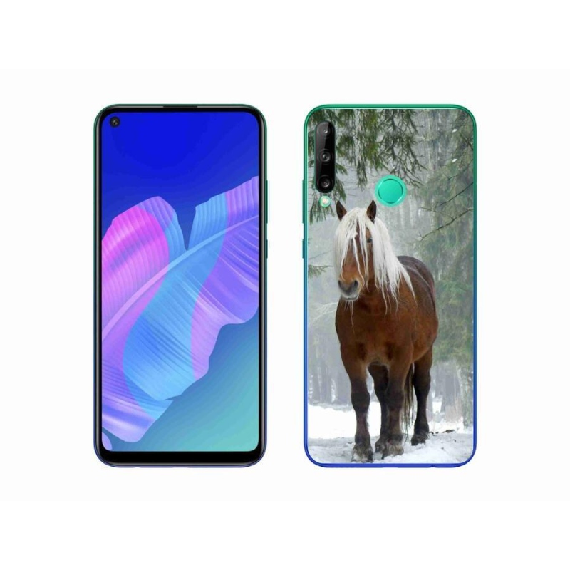 Gelový obal mmCase na mobil Huawei P40 Lite E - kůň v lese