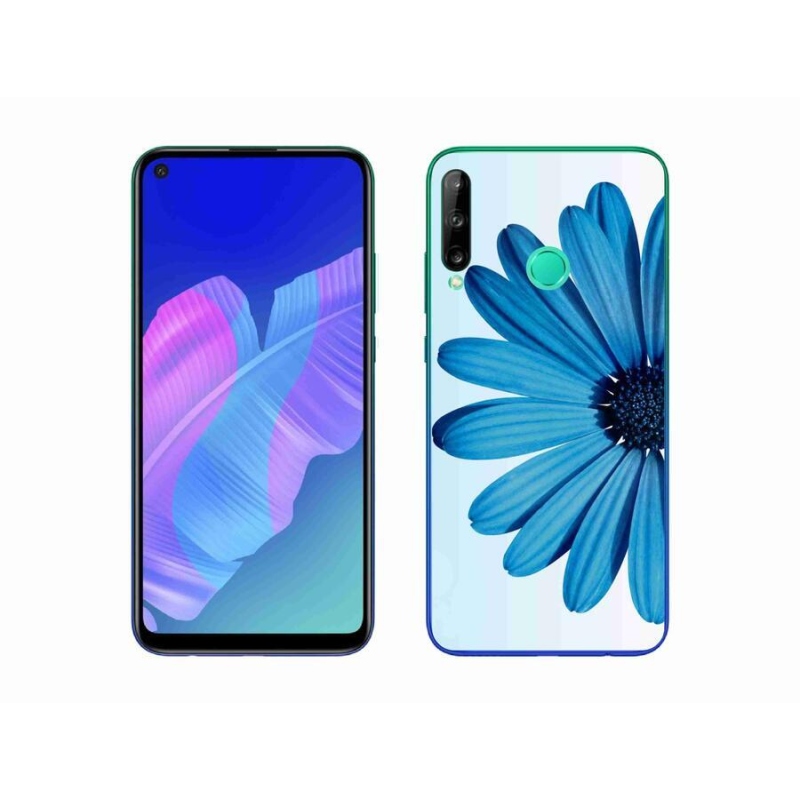 Gelový obal mmCase na mobil Huawei P40 Lite E - modrá kopretina