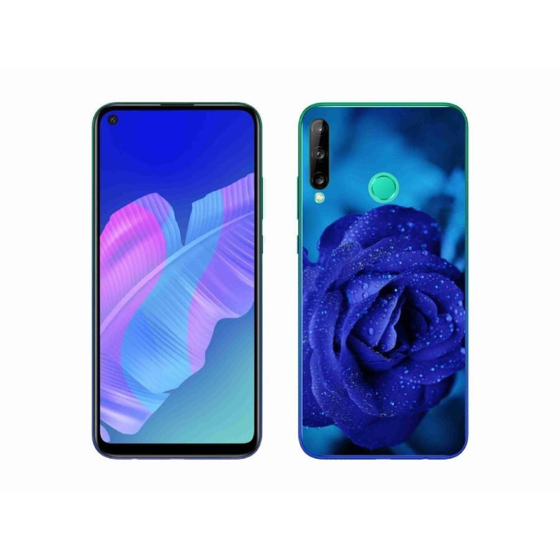 Gelový obal mmCase na mobil Huawei P40 Lite E - modrá růže