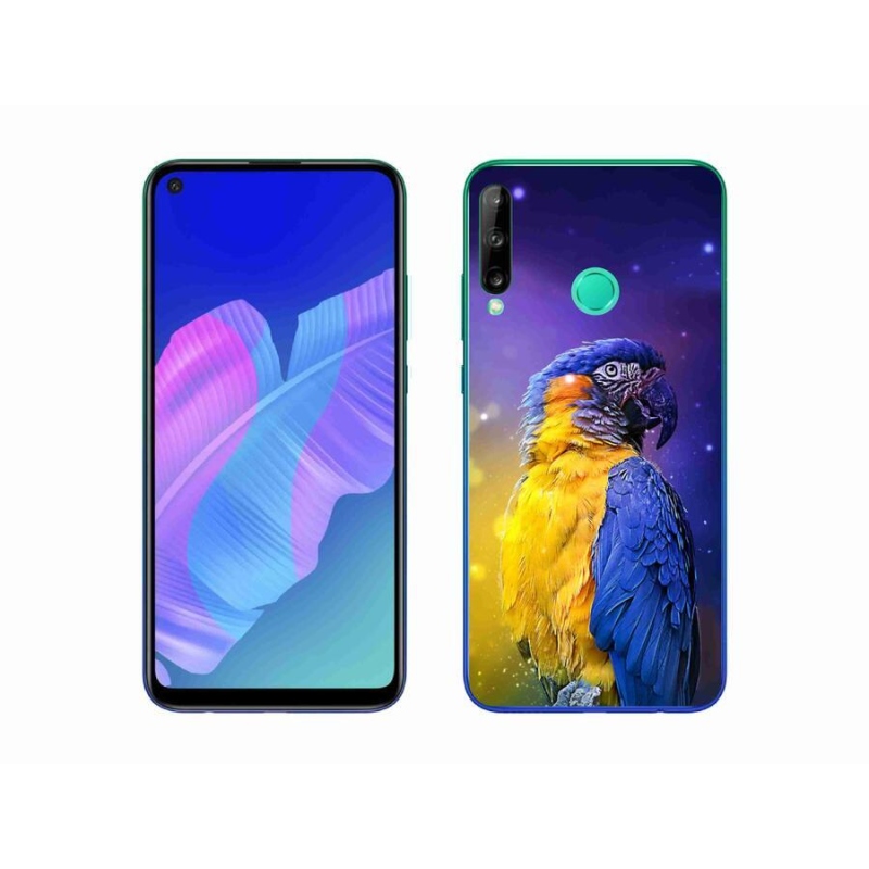 Gelový obal mmCase na mobil Huawei P40 Lite E - papoušek ara 1