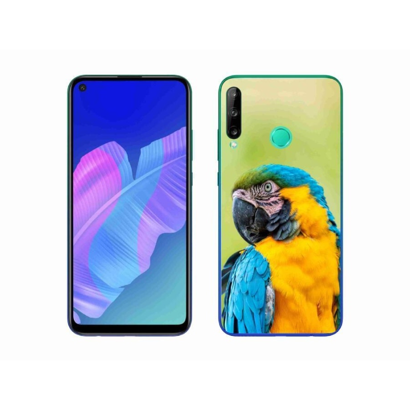 Gelový obal mmCase na mobil Huawei P40 Lite E - papoušek ara 2