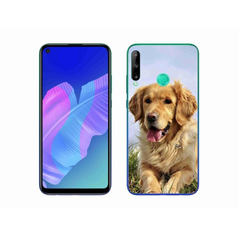 Gelový obal mmCase na mobil Huawei P40 Lite E - zlatý retrívr
