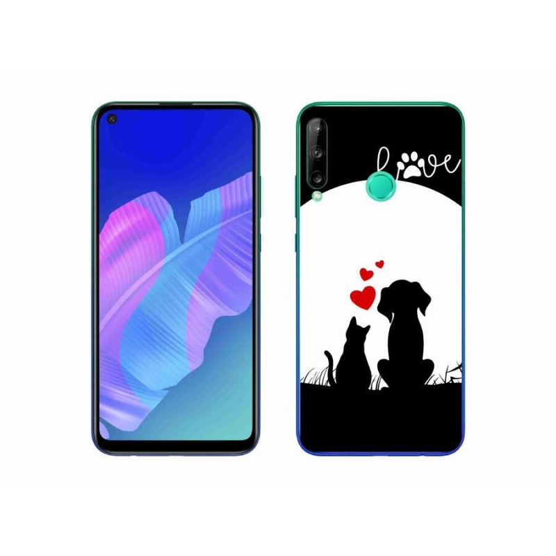 Gelový obal mmCase na mobil Huawei P40 Lite E - zvířecí láska