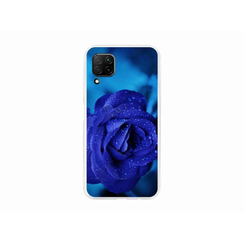 Gelový obal mmCase na mobil Huawei P40 Lite - modrá růže