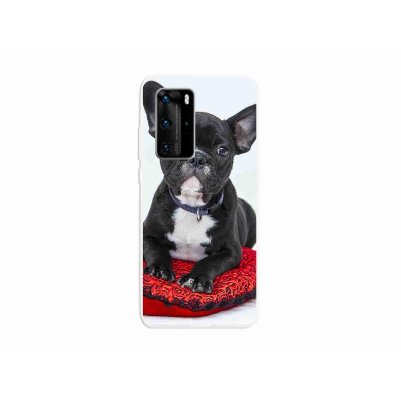 Gelový obal mmCase na mobil Huawei P40 Pro - buldok