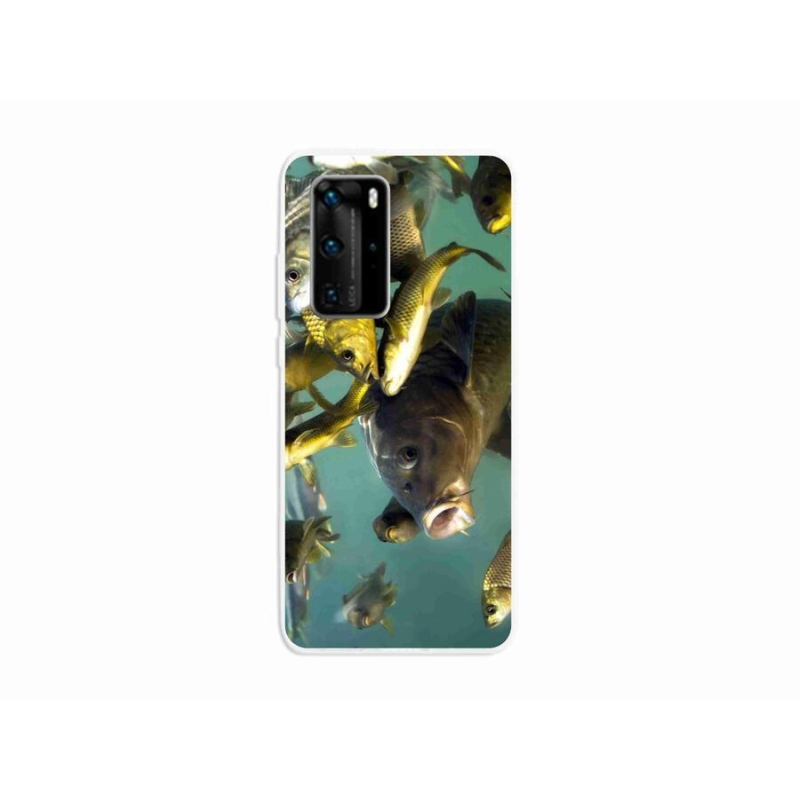 Gelový obal mmCase na mobil Huawei P40 Pro - hejno ryb
