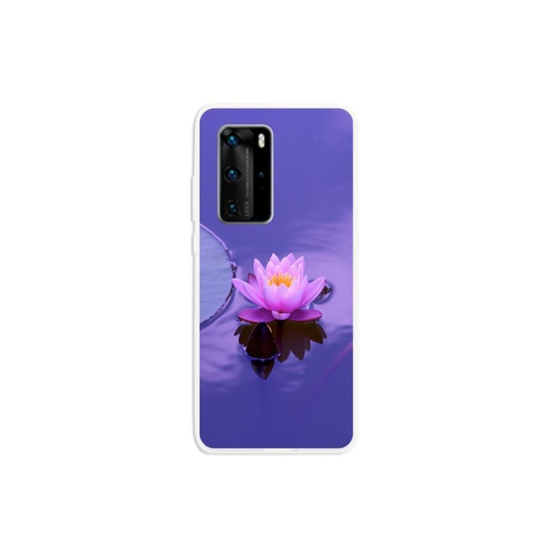 Gelový obal mmCase na mobil Huawei P40 Pro - květ na hladině