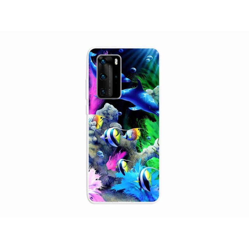 Gelový obal mmCase na mobil Huawei P40 Pro - mořský svět
