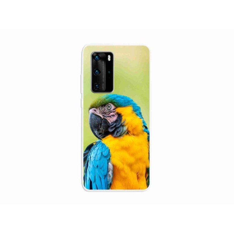 Gelový obal mmCase na mobil Huawei P40 Pro - papoušek ara 2