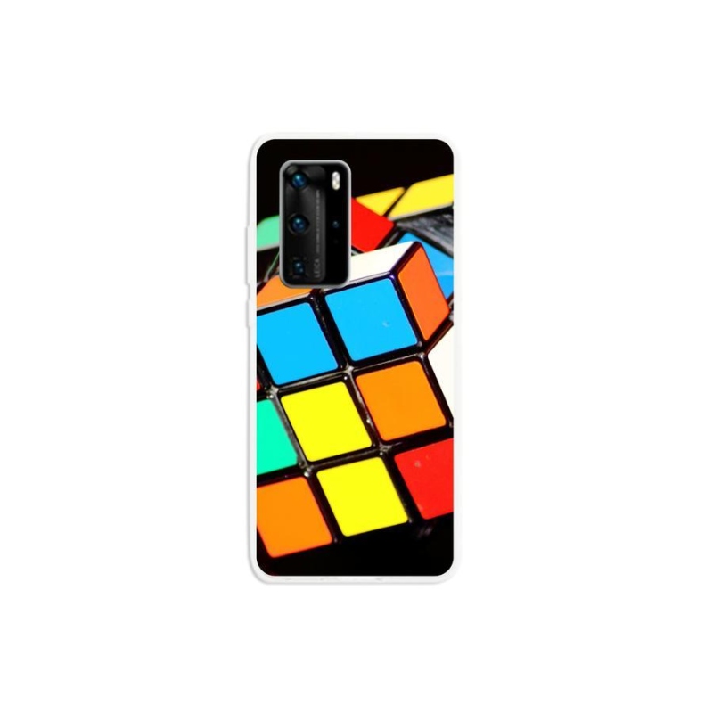Gelový obal mmCase na mobil Huawei P40 Pro - rubikova kostka