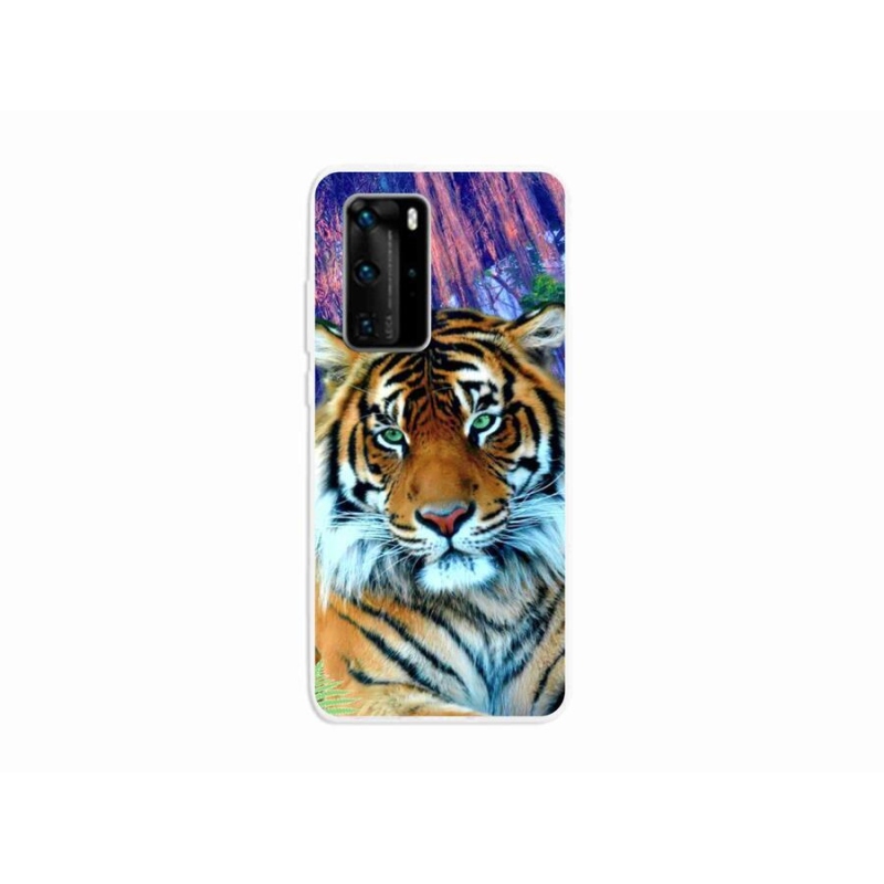 Gelový obal mmCase na mobil Huawei P40 Pro - tygr